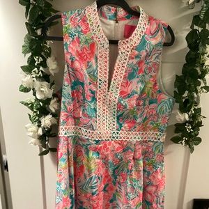 NWT Lilly Pulitzer Pink Zip Dress Size 16
